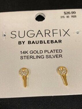 Brand New Sugarfix by Baublebar 14K Gold Plated Sterling Silver Earrings.